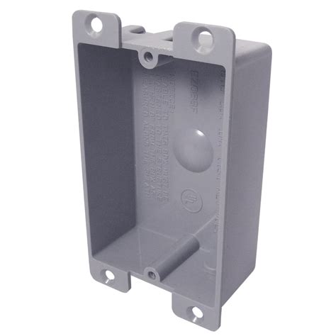 1 gang shallow metal box|switch mounted in shallow box.